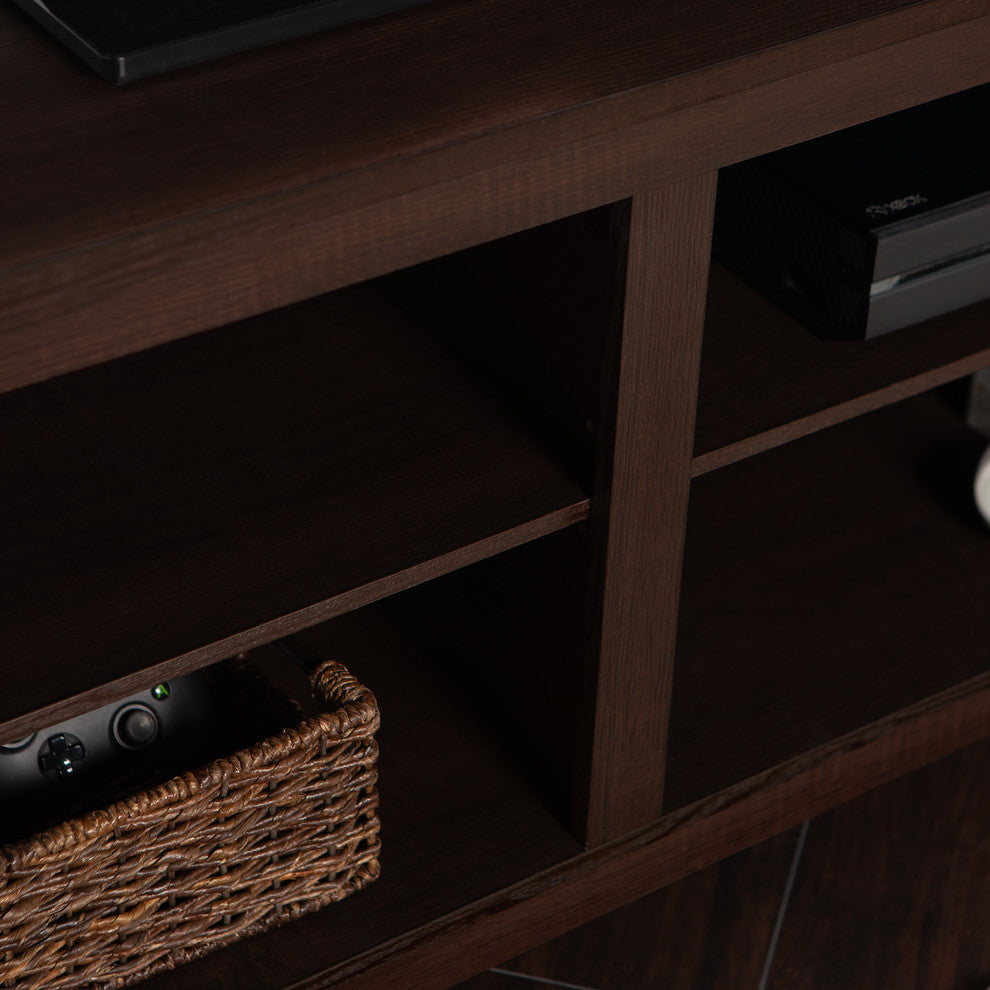 58" Wood Corner TV Console, Espresso