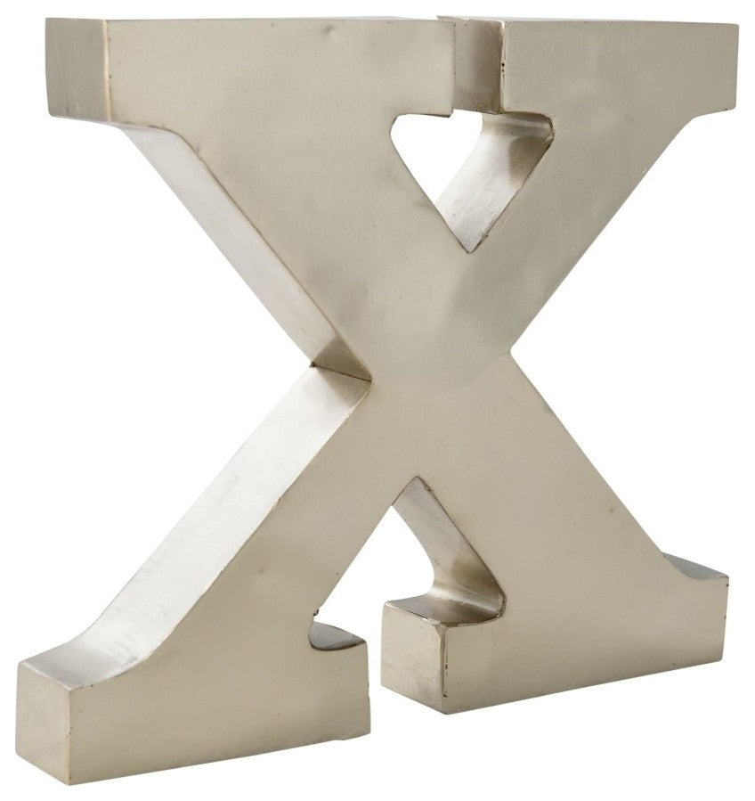 Metal Letter on Antique Nickel Finish, 12"