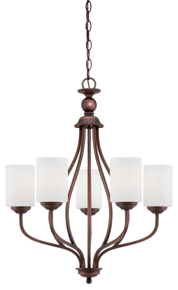 Millennium Lighting Lansing Chandelier, Rubbed Bronze