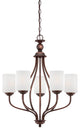 Millennium Lighting Lansing Chandelier, Rubbed Bronze