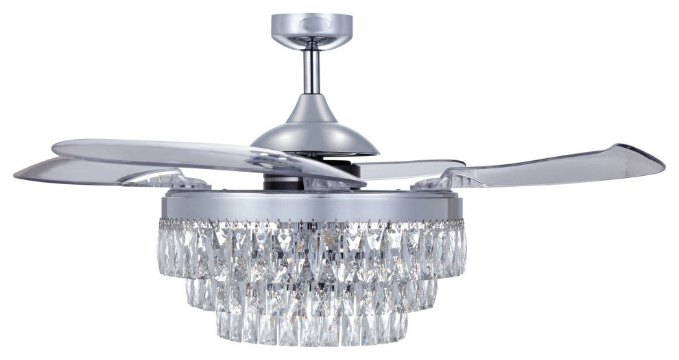 Fanaway Veil 48" Ceiling Fan, Chrome