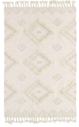 Unique Loom Ivory Mesa Area Rug, Ivory, 6'x9', Rectangular