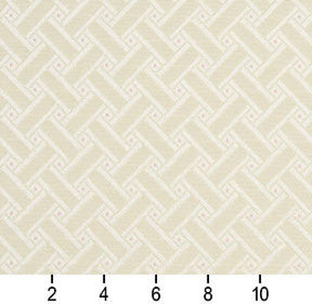 Gold, Pink And White, Lattice Brocade Upholstery Fabric By The Yard