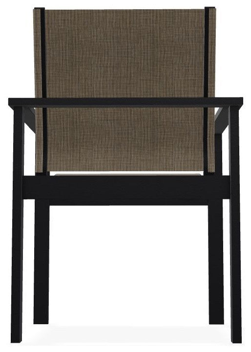 Tribeca Sling Outdoor Stackable Armchair, Kora/Black