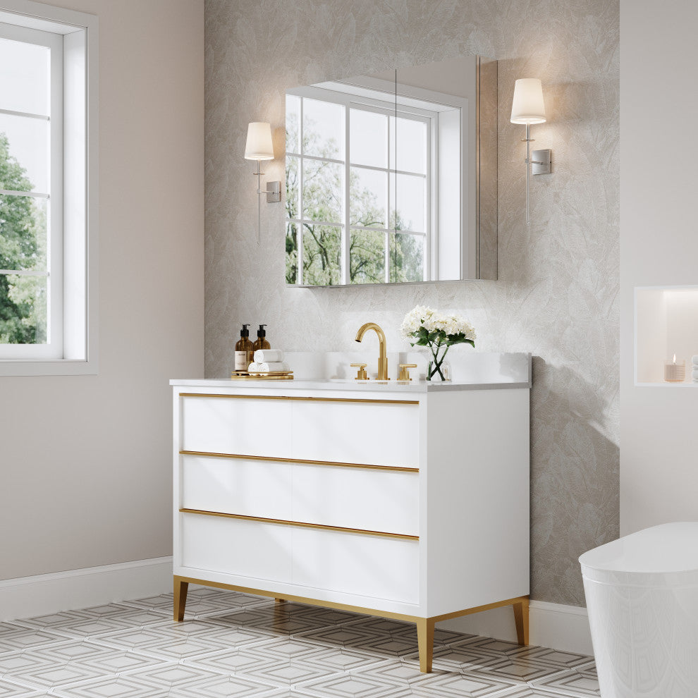 Recessed/Surface Mount Bathroom Medicine Cabinet, Soft-Close Blum Hinges, 36"x30", Dual Swing