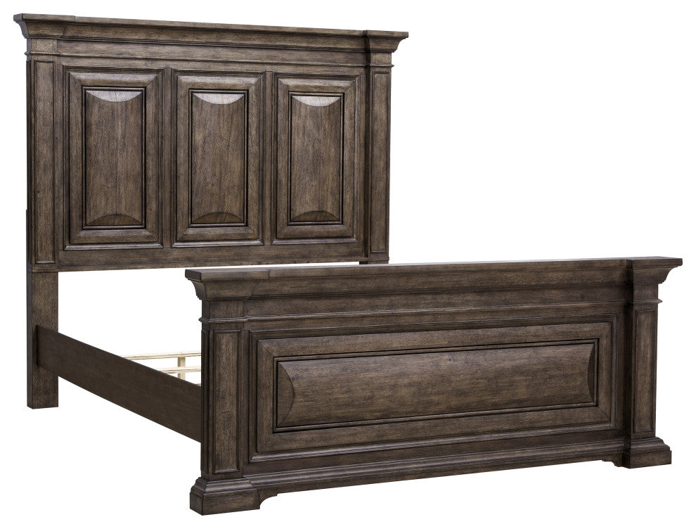 Woodbury Queen Panel Bed in Cowboy Boots Brown