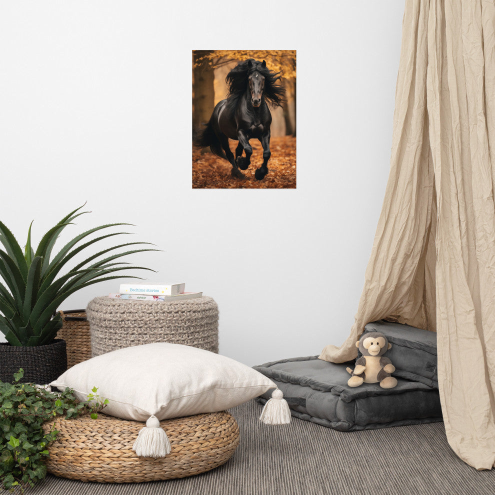 A Brush with Freedom Rustic Photorealism Digital Artwork Loose Art Print, 18" X 24"