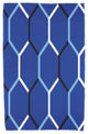30"x60" Cool Shades, Geometric Print Beach Towel, Blue