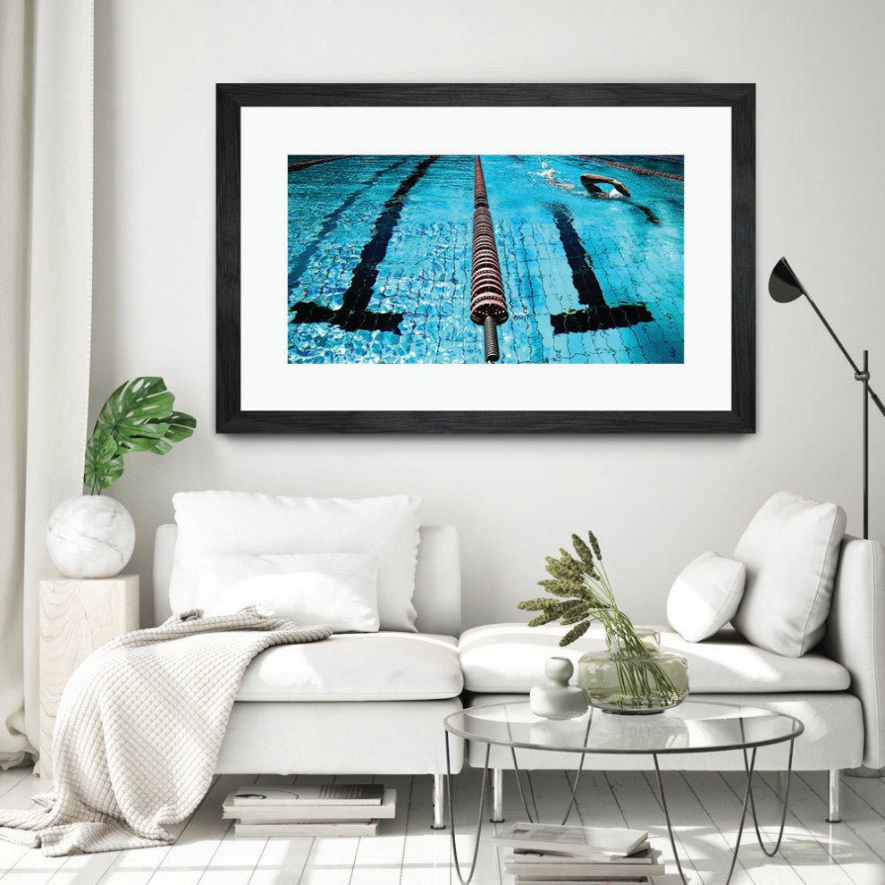 "Breaststroke" Matted and Framed, 36" X 52"