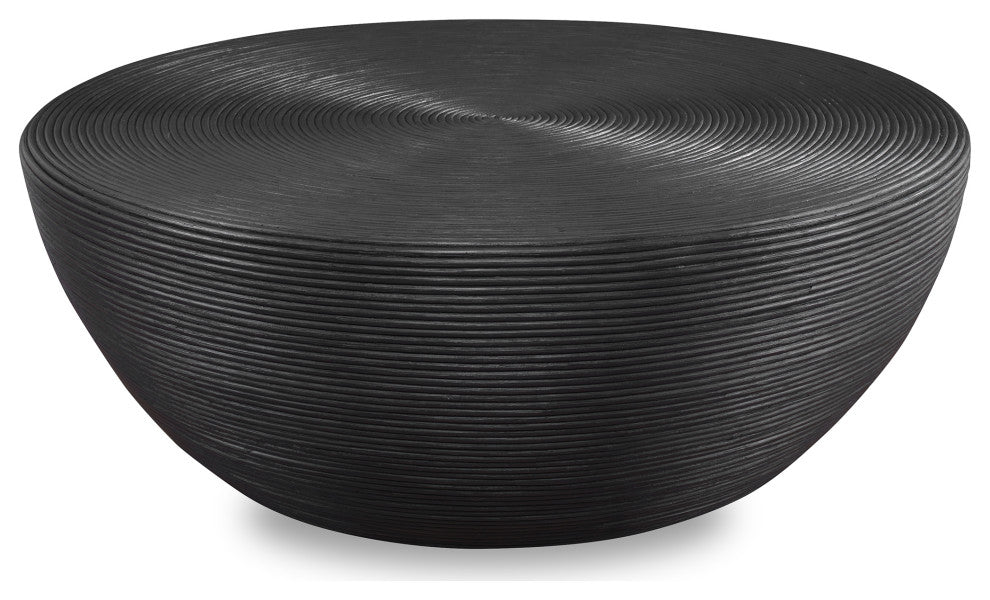 Uttermost Bongo Black Rattan Coffee table
