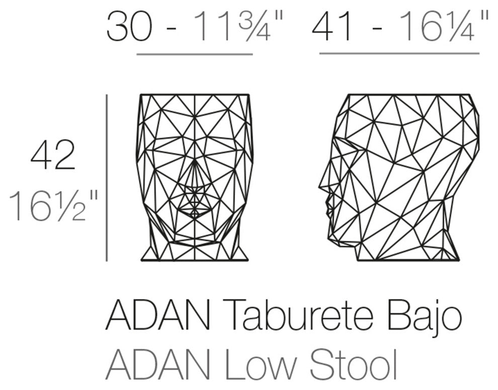 Adan - Stool - LED RGBW/Battery - Ice