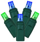 Vickerman X6G6542Pbg 50 Blue-Green Wide Angle Led, 25' Christmas Light Strand