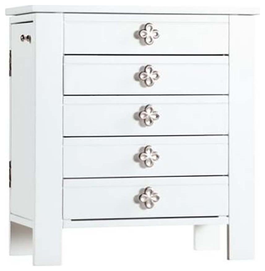 Emma Jewelry Chest, White