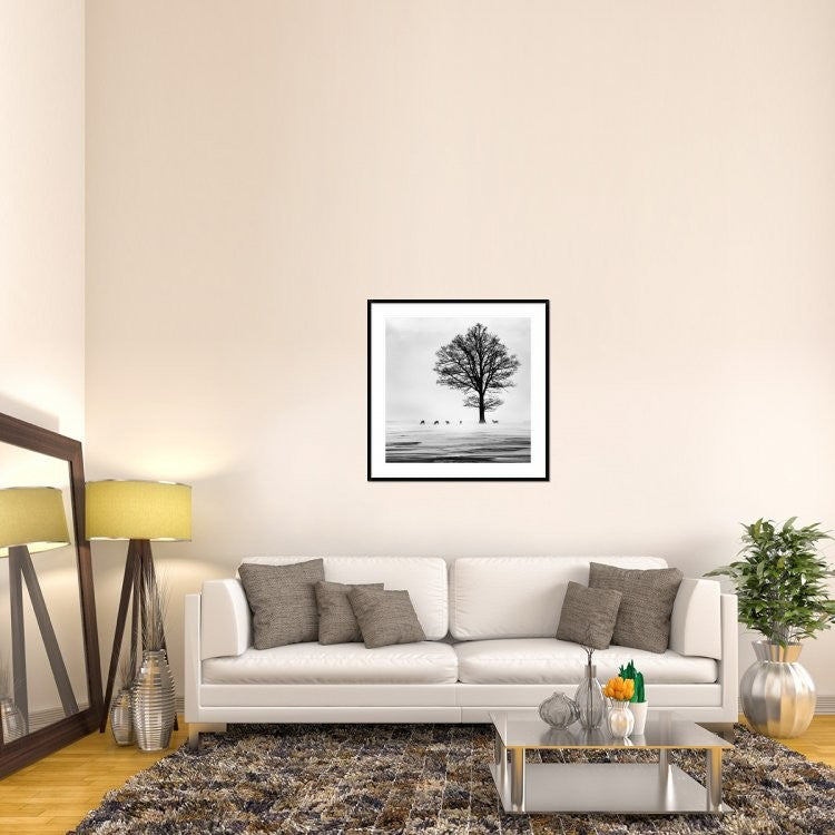 "Roes" Framed Digital Print by Dansiga, 38"x38"