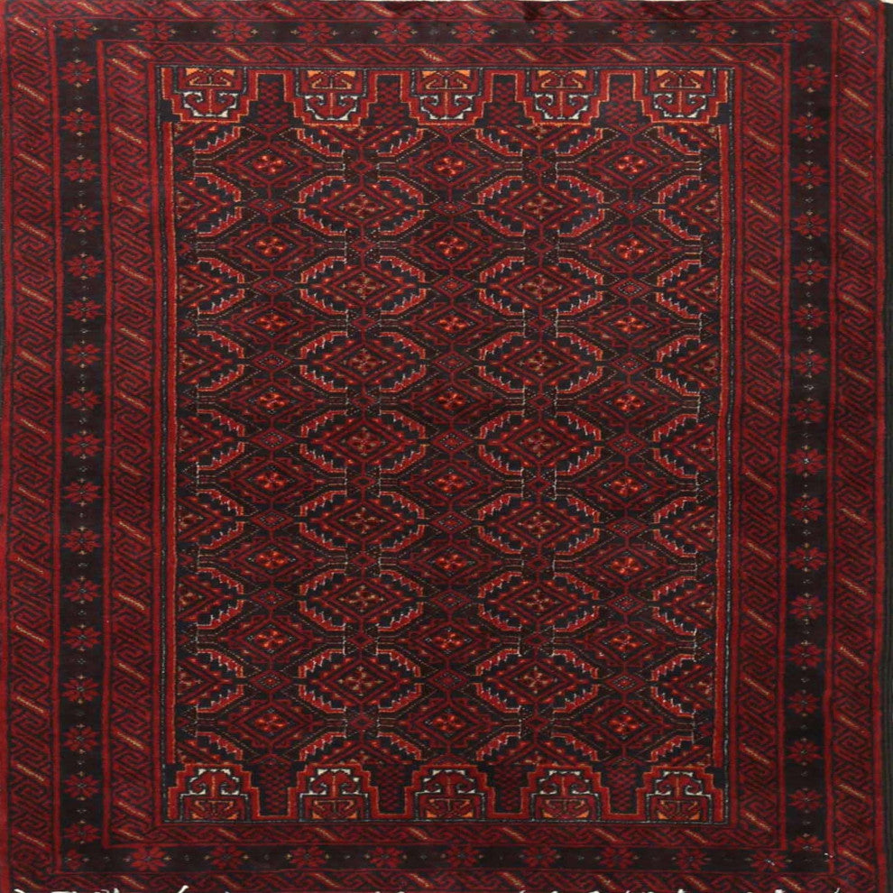Ahgly Company Indoor Square Traditional Area Rugs, 7' Square