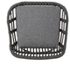 Lisa Outdoor Wicker Barstools with Cushions, Set of 2, Gray, Black, Dark Gray