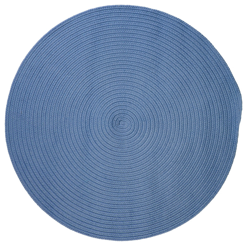 Colonial Mills Boca Raton BR55 Blue Ice Indoor/Outdoor Area Rug, Round 10'x10'