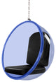 Modern Classics Bubble Hanging Chair Blue Acrylic, Black