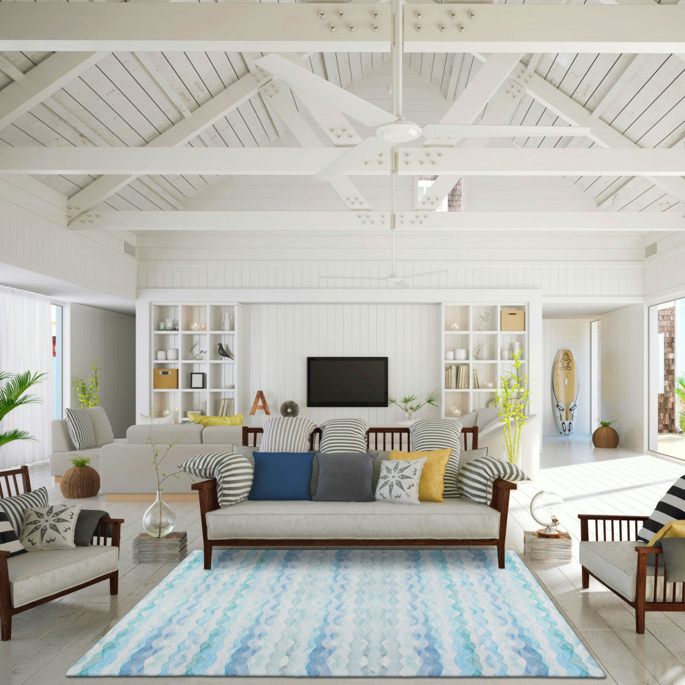 EORC Ivory Hand Knotted Wool Mahal Rug, 8'x10'