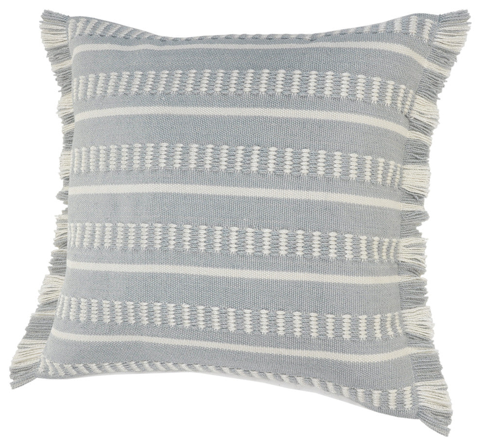 Dash Geometric Indoor Outdoor Throw Pillow, Blue/White