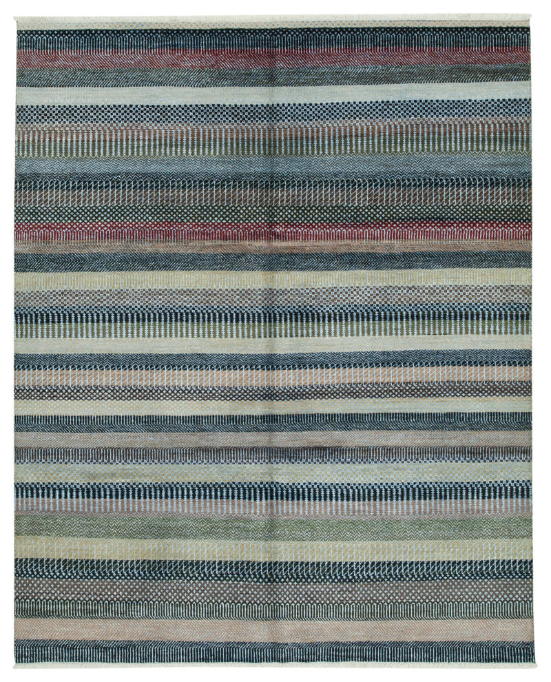 Rug N Carpet - Handmade Unique 7' 11'' x 9' 10'' Moroccan Area Rug