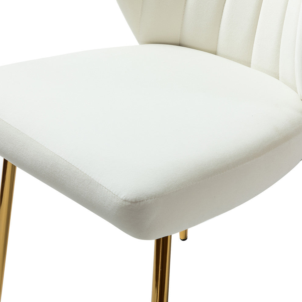 Milia Dining Chair Set of 4, Ivory