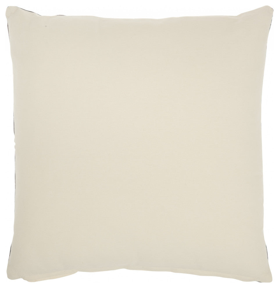 Floral Handcrafted Navy Accent Throw Pillow
