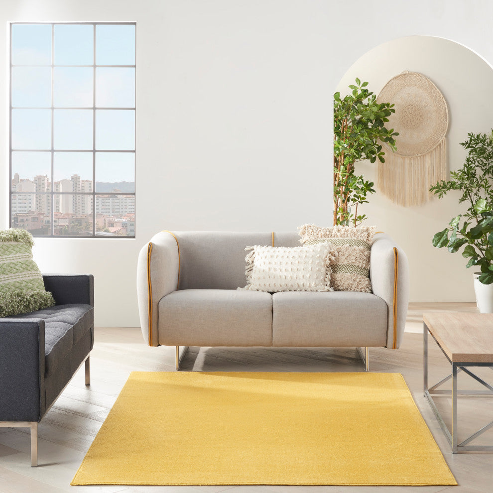 Nourison Essentials 4' x 6' Yellow Outdoor Area Rug