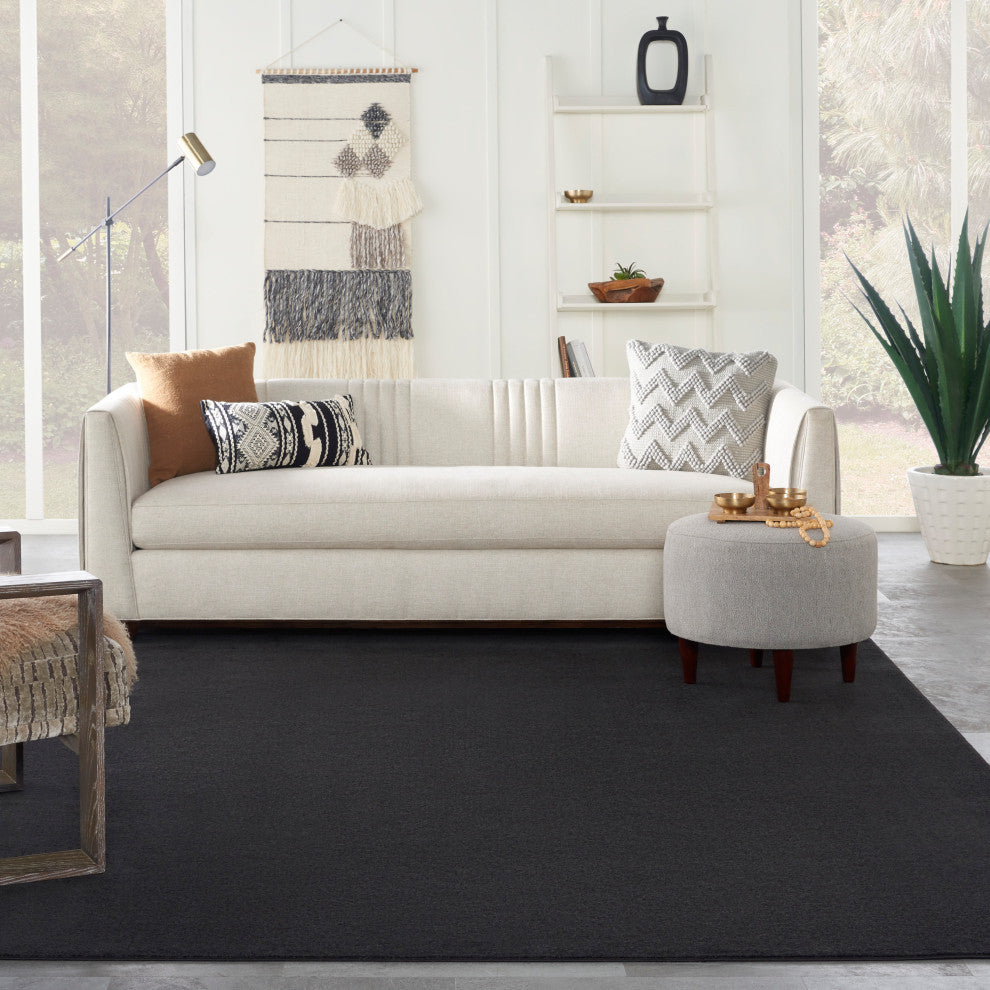 Nourison Essentials 7' x 10' Black Outdoor Area Rug