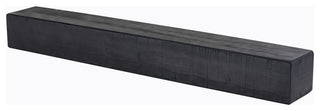 Rustic Fireplace Mantel Shelf, Midnight Black, 60"