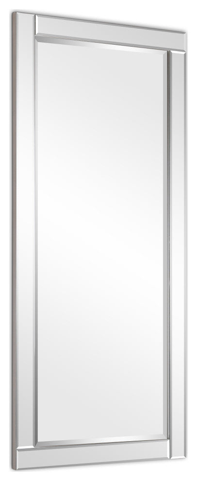 Modern Beveled Wall Mirror, 24"x54"
