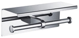 Blossom Double Toilet Tissue Holder, Chrome