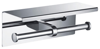 Blossom Double Toilet Tissue Holder, Chrome