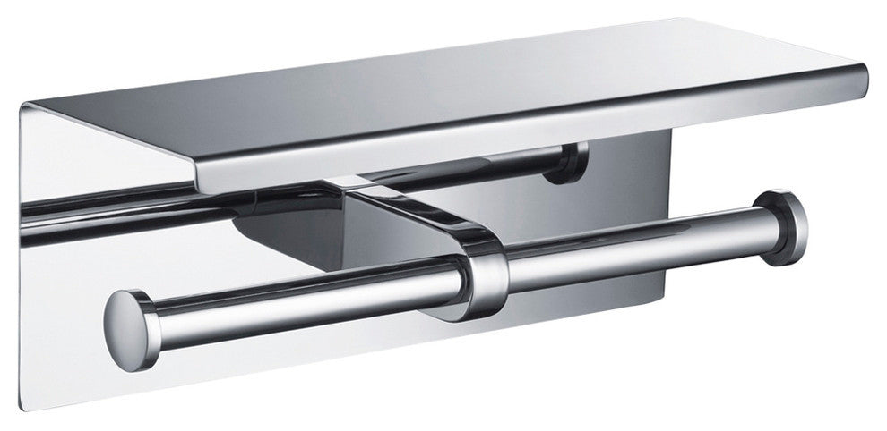 Blossom Double Toilet Tissue Holder, Chrome