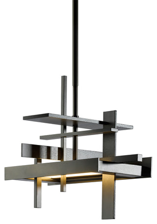 Planar Small LED Pendant - Dark Smoke Finish - Standard Overall Height