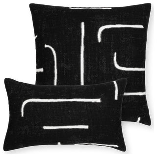 Instinct Ebony Indoor/Outdoor Performance Pillow, 12"x20"