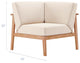 Lounge Chair, Wood, Brown Natural Taupe Gray, Modern, Outdoor Patio Cafe Bistro