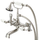 Vintage Classic Deck Mount Tub Faucet With Handshower, Polished Nickel Pvd Finis