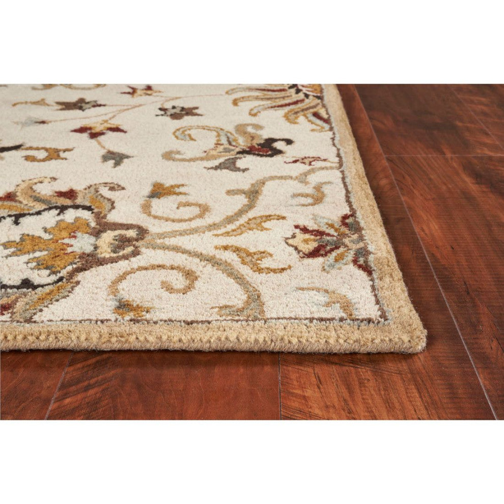 KAS Syriana 6012 Champagne Agra Area Rug, 3'3"x5'3"