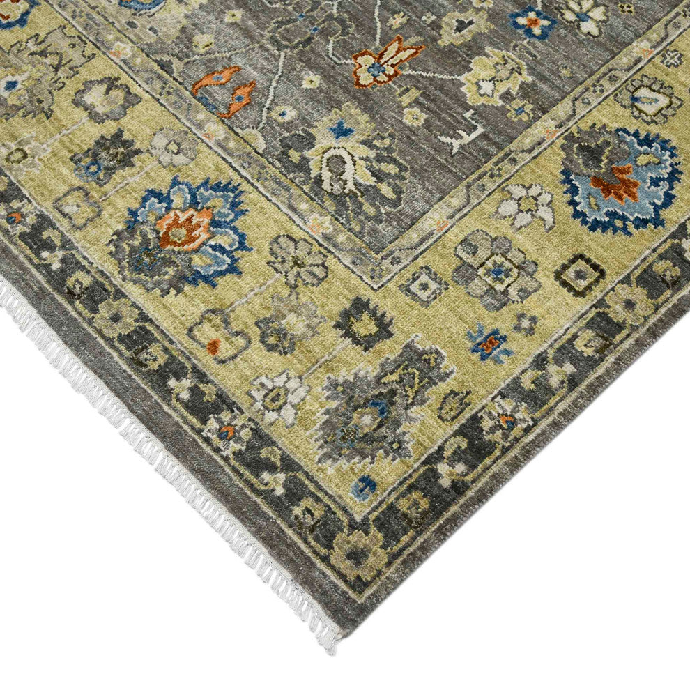 Amer Rugs Nuit Arabe Seka NUI-46 Taupe Hand-knotted - 9' X 12' Rectangle