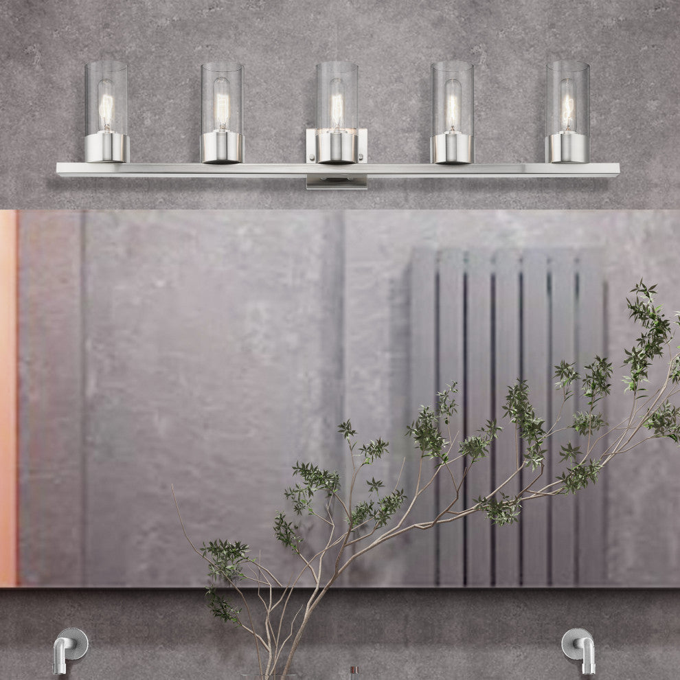 Carson 5 Light Brushed Nickel Vanity Sconce