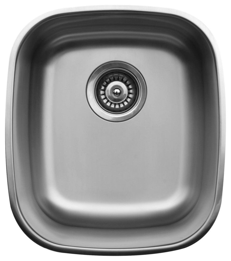 Karran USA U-1517 U Series 14-5/8" Undermount Single Basin - Stainless Steel