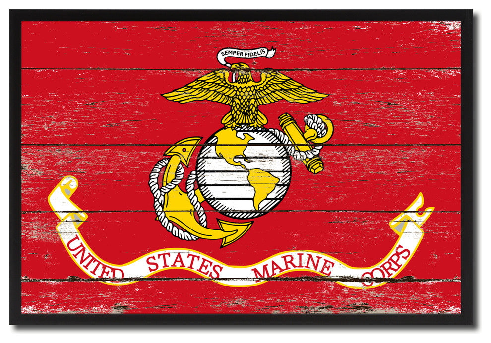 DIPLOMAT Flagge United States Marine Corps – 22x28 Cm, Querformat, Für Autofahnen