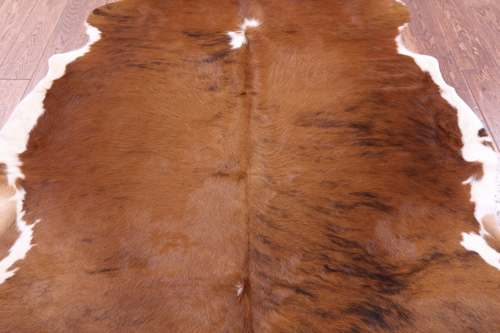 6' 5" X 5' 3" Natural Cowhide Rug C1804