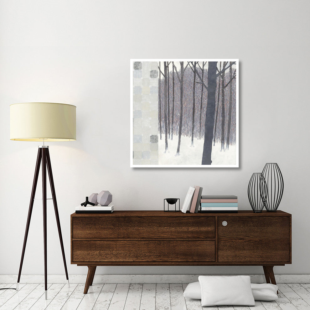 "Winters End Flurries" Digital Paper Print by Kathrine Lovell, 42"x42"