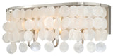 Elsa Capiz Shell 3-Light Vanity Satin Nickel