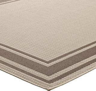 Rim Solid Border Borderline 5x8 Indoor and Outdoor Area Rug