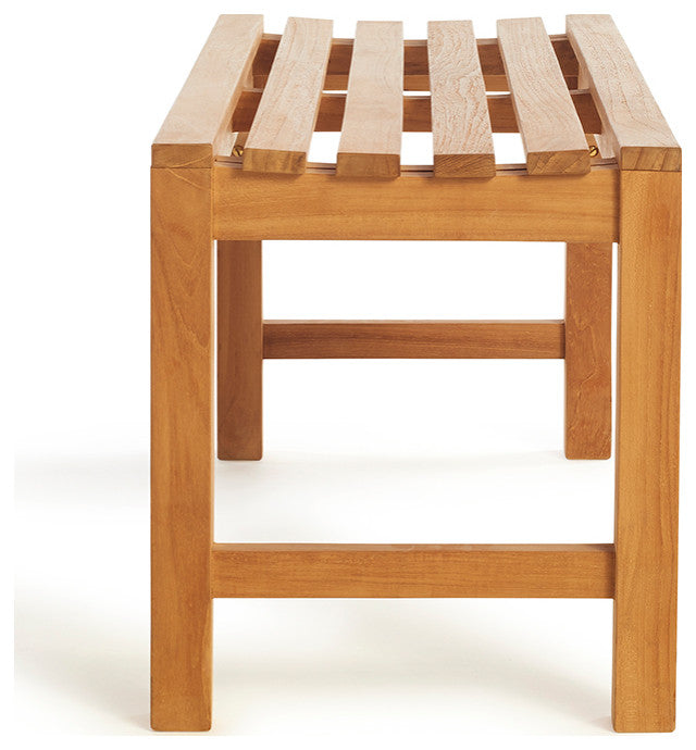 Teak Shower Bench Curved 36" (90 cm)