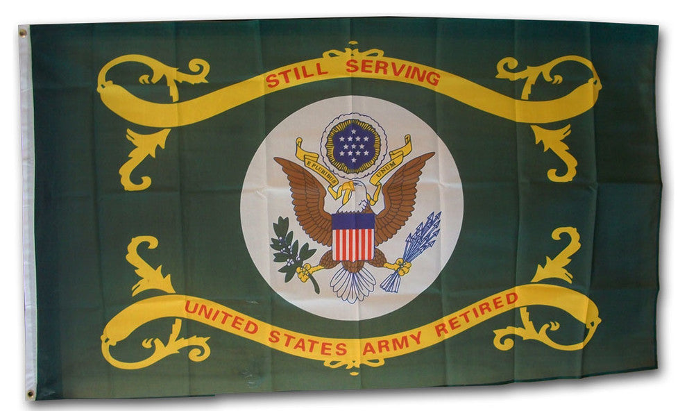 Army Retired, 3'x5' Polyester Flag