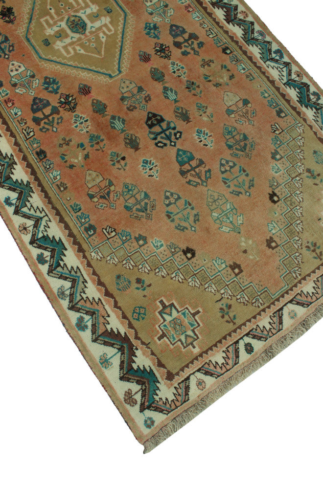 Semi-Antique Borzoo Rust Rug